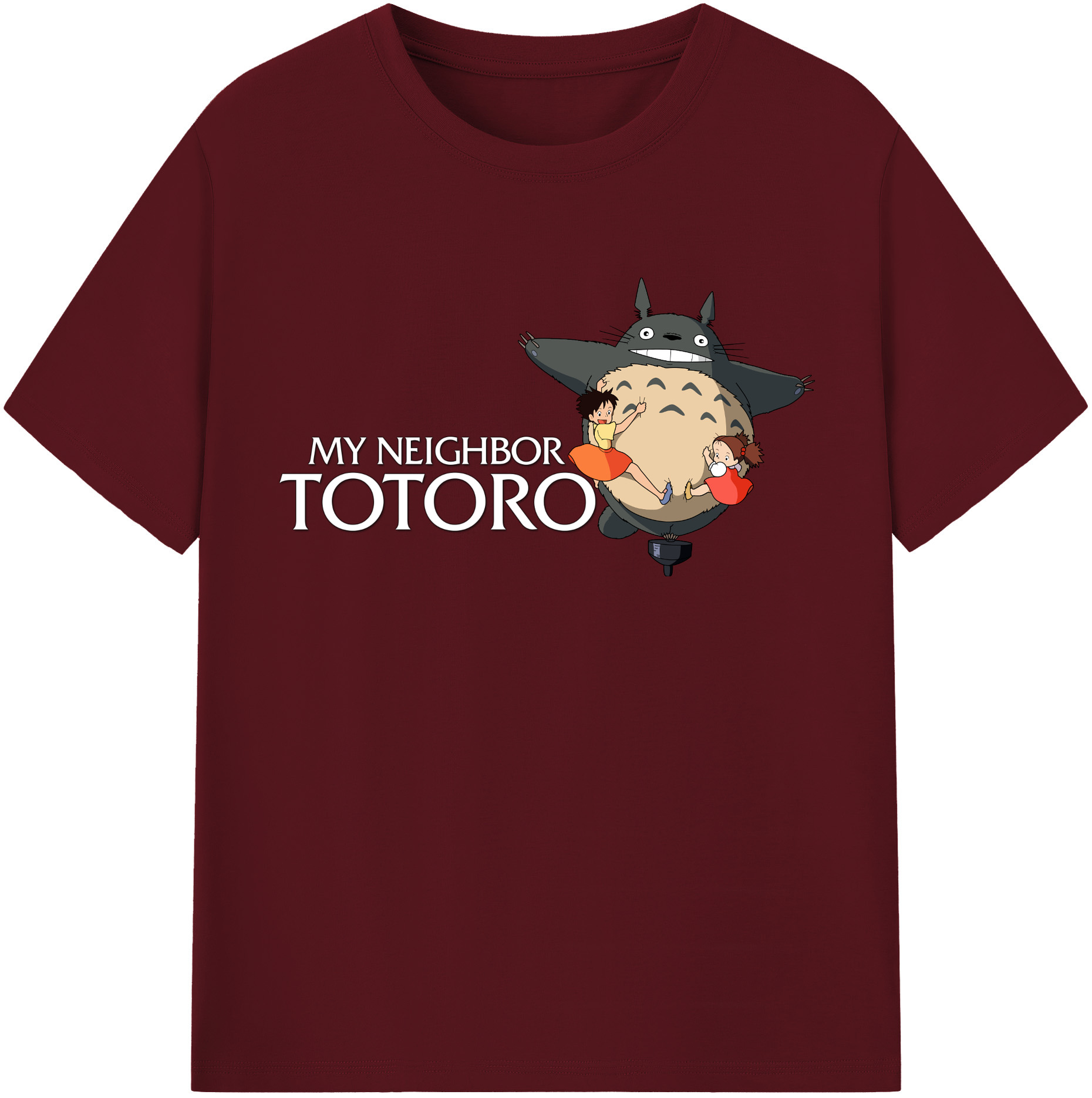 （画像用） となりのトトロ 草壁メイ 草壁サツキ My Neighbor Totoro Satsuki Kusakabe Mei Kusakabe 綿100％半袖Tシャツ（フロントプリント）